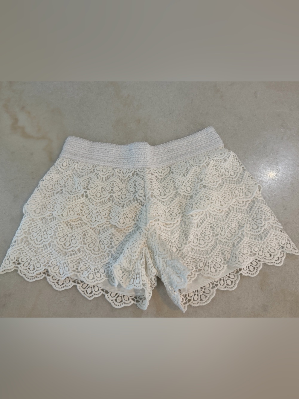 Crochet Lace Shorts Girls Size 10